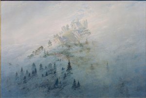 Ranní mlha v horách od Caspar David Friedrich
